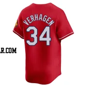 Drew VerHagen Men's St. Louis Cardinals Red Limited 2024 City Connect Jersey