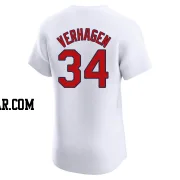 Drew VerHagen Men's St. Louis Cardinals White Elite Home Jersey