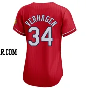 Drew VerHagen Women's St. Louis Cardinals Red Limited 2024 City Connect Jersey