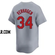 Drew VerHagen Youth St. Louis Cardinals Gray Limited Away Jersey