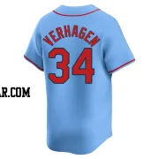 Drew VerHagen Youth St. Louis Cardinals Light Blue Limited Alternate Jersey