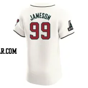 Drey Jameson Men's Arizona Diamondbacks Cream Elite Home Patch Jersey