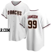 Drey Jameson Men's Arizona Diamondbacks White Replica Home Jersey