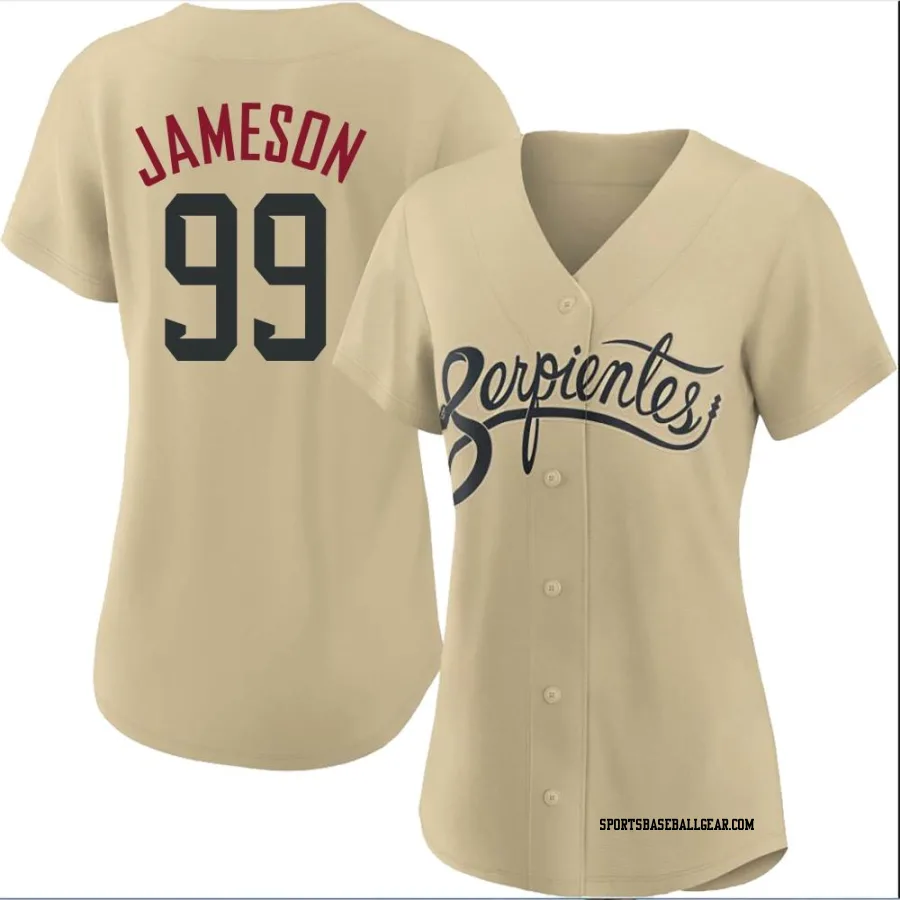 Drey Jameson Women's Arizona Diamondbacks Gold Authentic 2021 City Connect Cool Base Jersey