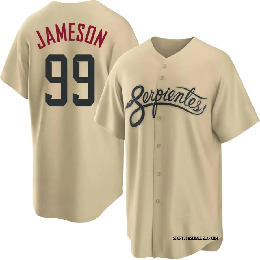 Drey Jameson Youth Arizona Diamondbacks Gold Replica 2021 City Connect Cool Base Jersey