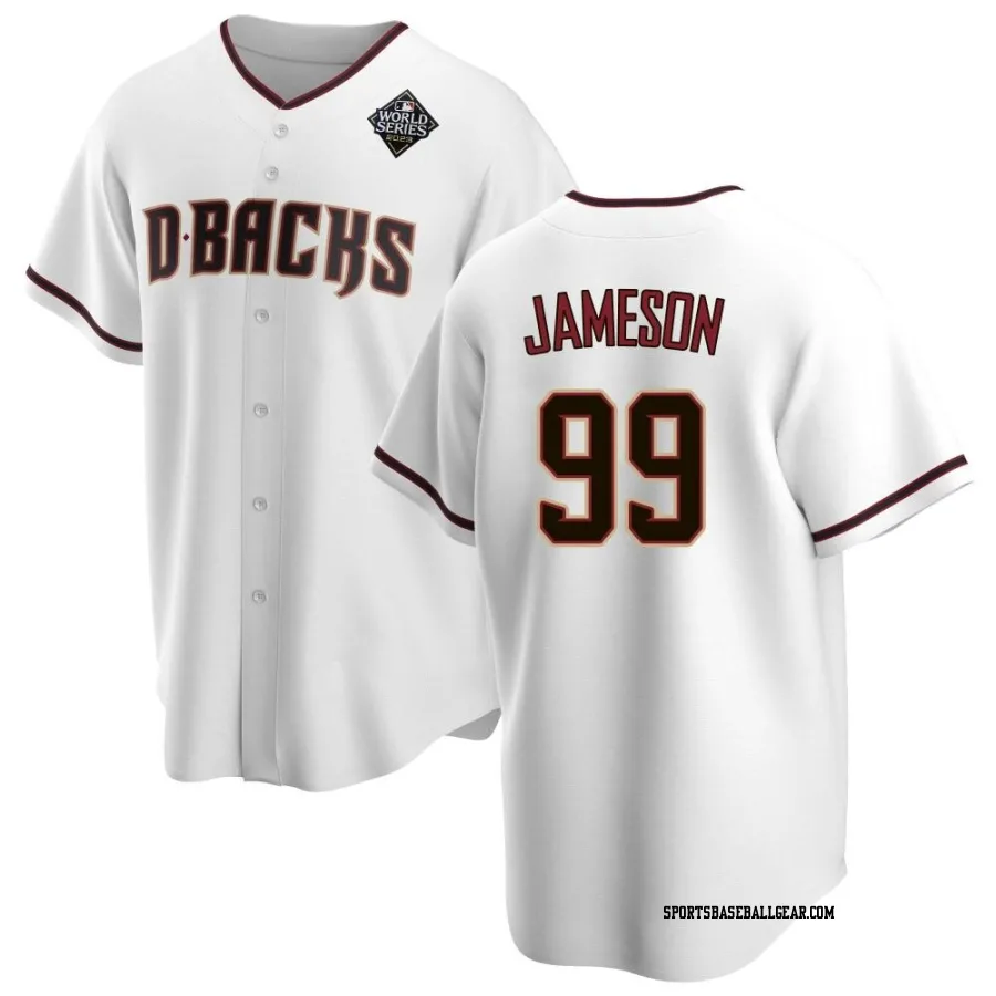 Drey Jameson Youth Arizona Diamondbacks White Replica Home 2023 World Series Jersey