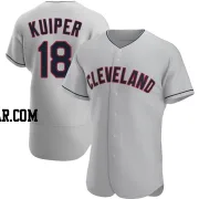 Duane Kuiper Men's Cleveland Guardians Gray Authentic Road Jersey