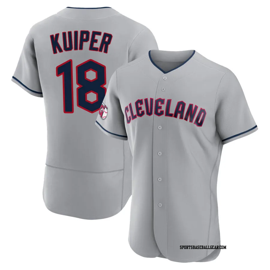 Duane Kuiper Men's Cleveland Guardians Gray Authentic Road Jersey