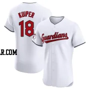 Duane Kuiper Men's Cleveland Guardians White Elite Home Jersey