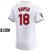 Duane Kuiper Men's Cleveland Guardians White Elite Home Jersey