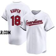 Duane Kuiper Men's Cleveland Guardians White Limited Home Jersey