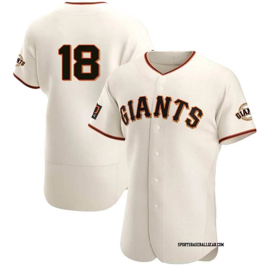 Duane Kuiper Men's San Francisco Giants Cream Authentic Home Jersey