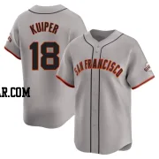 Duane Kuiper Men's San Francisco Giants Gray Limited Away Jersey