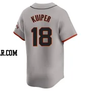 Duane Kuiper Men's San Francisco Giants Gray Limited Away Jersey