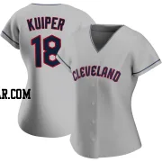 Duane Kuiper Women's Cleveland Guardians Gray Authentic Road Jersey