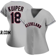 Duane Kuiper Women's Cleveland Guardians Gray Replica Road Jersey