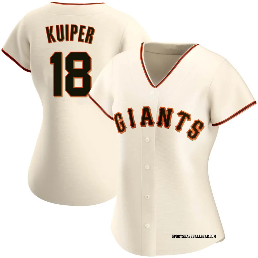 Duane Kuiper Women's San Francisco Giants Cream Authentic Home Jersey