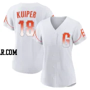 Duane Kuiper Women's San Francisco Giants White Authentic 2021 City Connect Jersey