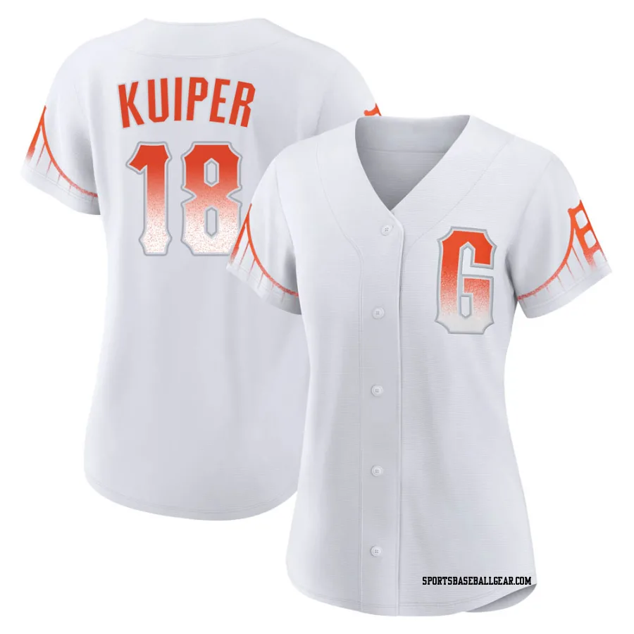 Duane Kuiper Women's San Francisco Giants White Authentic 2021 City Connect Jersey