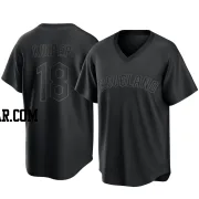 Duane Kuiper Youth Cleveland Guardians Black Replica Pitch Fashion Jersey