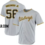 Duane Underwood Jr. Men's Pittsburgh Pirates Gray Replica Road Jersey