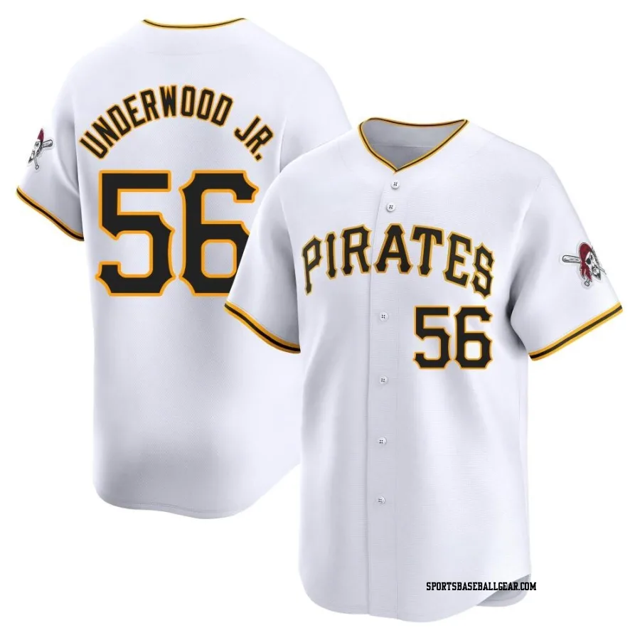 Duane Underwood Jr. Men's Pittsburgh Pirates White Limited Home Jersey