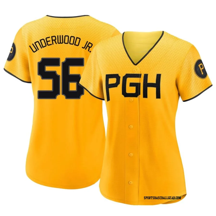 Duane Underwood Jr. Women's Pittsburgh Pirates Gold Replica 2023 City Connect Jersey