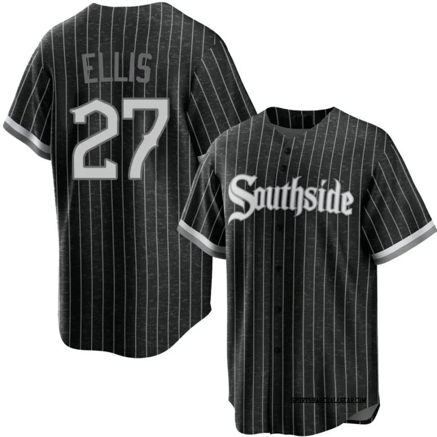 Duke Ellis Men's Chicago White Sox Black Replica 2021 City Connect Jersey