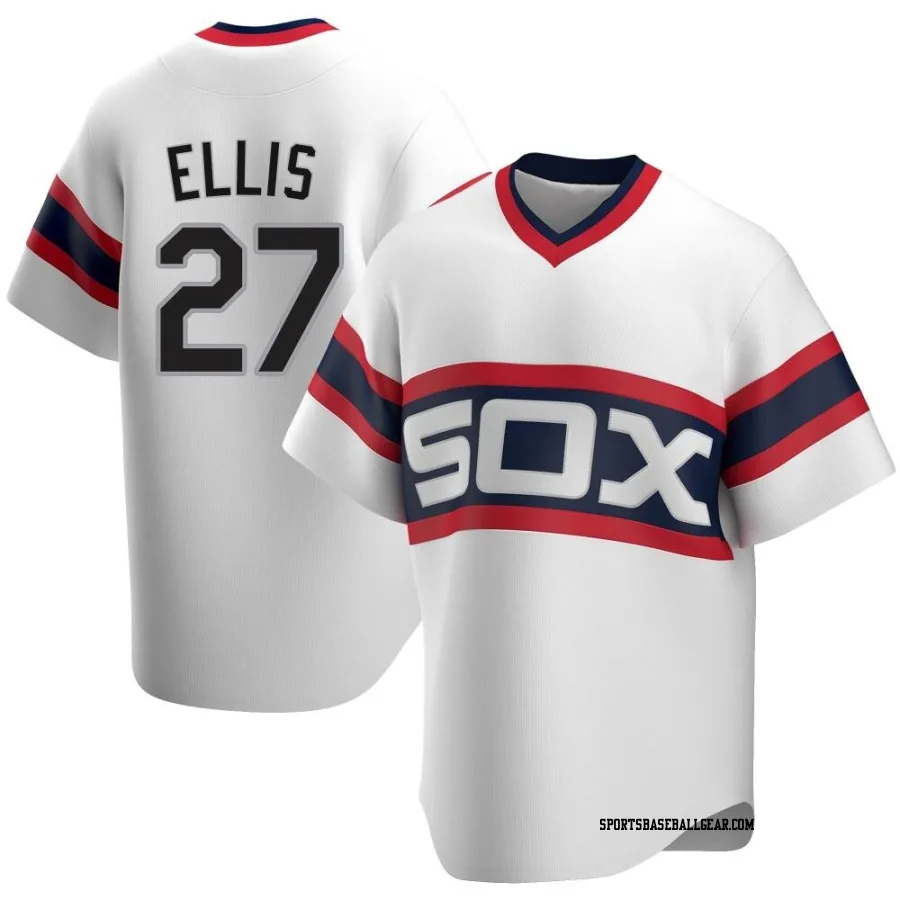 Duke Ellis Men's Chicago White Sox White Replica Cooperstown Collection Jersey