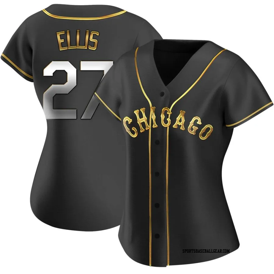 Duke Ellis Women's Chicago White Sox Black Golden Replica Alternate Jersey