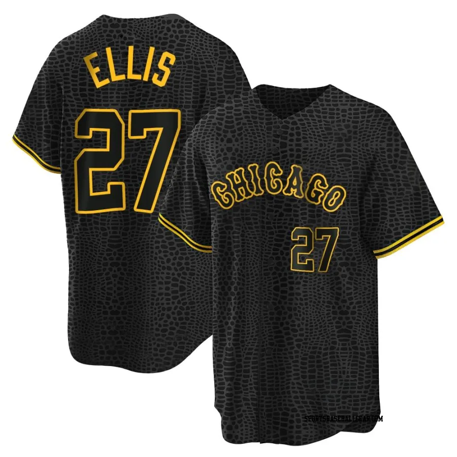 Duke Ellis Youth Chicago White Sox Black Replica Snake Skin City Jersey