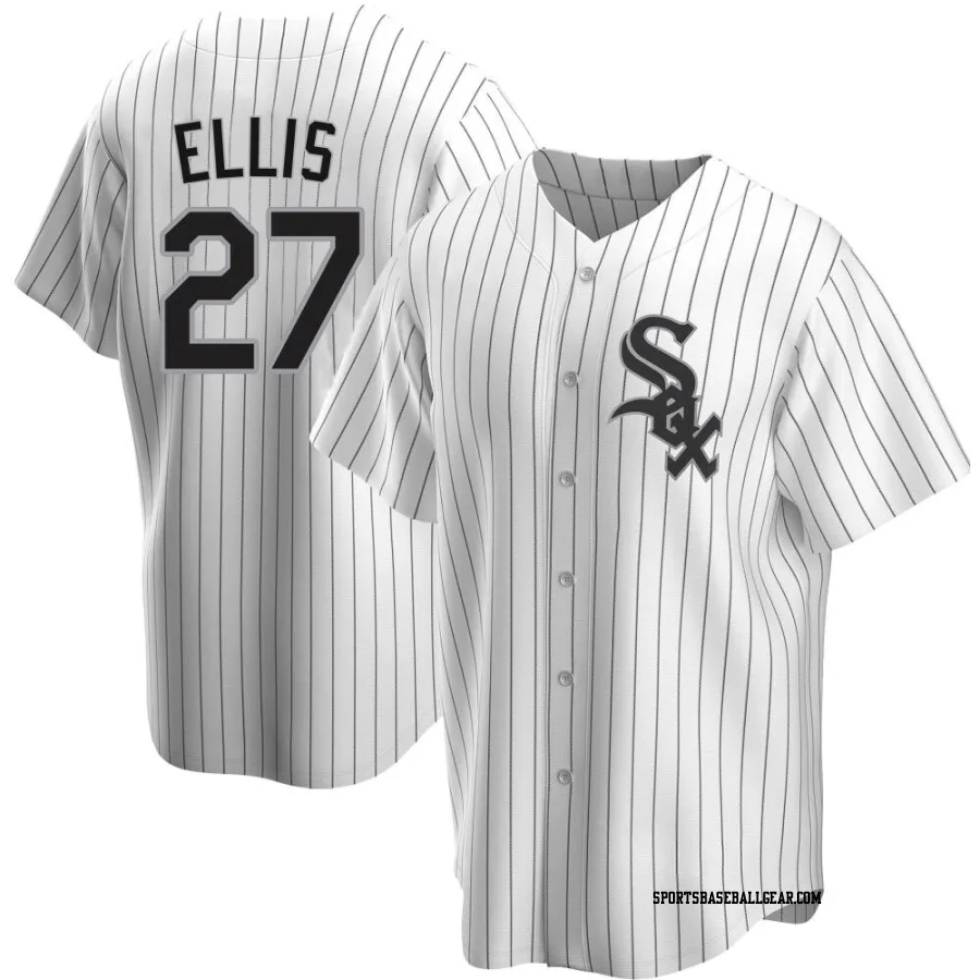 Duke Ellis Youth Chicago White Sox White Replica Home Jersey