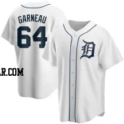 Dustin Garneau Men's Detroit Tigers White Replica Home Jersey