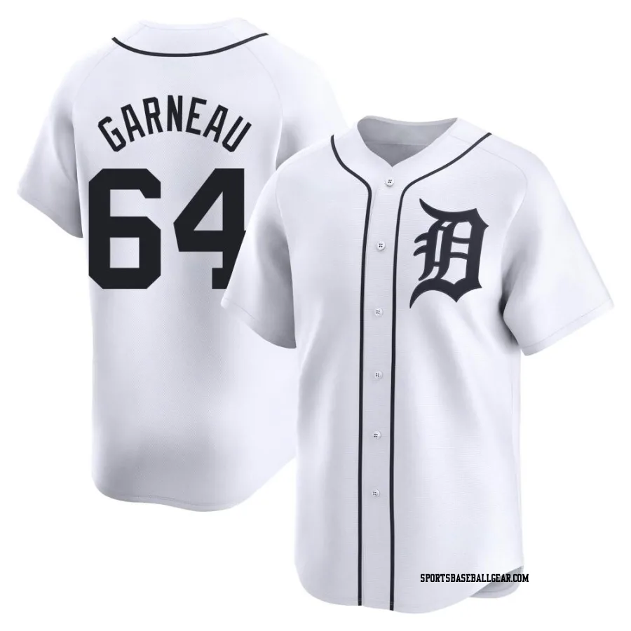 Dustin Garneau Youth Detroit Tigers White Limited Home Jersey