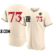 Dustin Harris Men's Texas Rangers Cream Authentic 2023 City Connect 2023 World Series Jersey