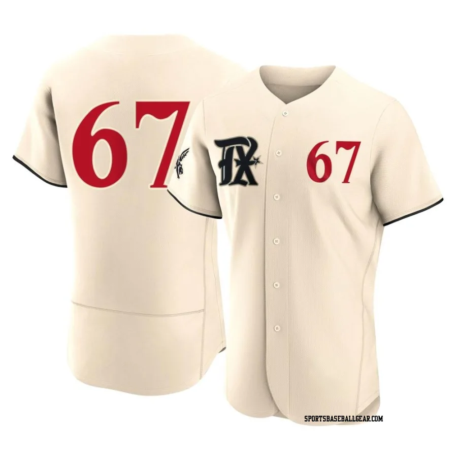 Dustin Harris Men's Texas Rangers Cream Authentic 2023 City Connect Jersey