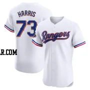 Dustin Harris Men's Texas Rangers Gold Elite White 2024 Collection Jersey