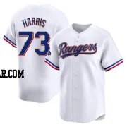 Dustin Harris Men's Texas Rangers Gold Limited White 2024 Collection Jersey