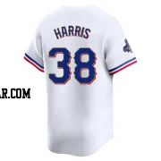 Dustin Harris Men's Texas Rangers Gold Limited White 2024 Collection Jersey