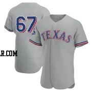 Dustin Harris Men's Texas Rangers Gray Authentic Road 2023 World Series Champions Jersey