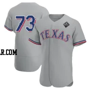 Dustin Harris Men's Texas Rangers Gray Authentic Road 2023 World Series Jersey