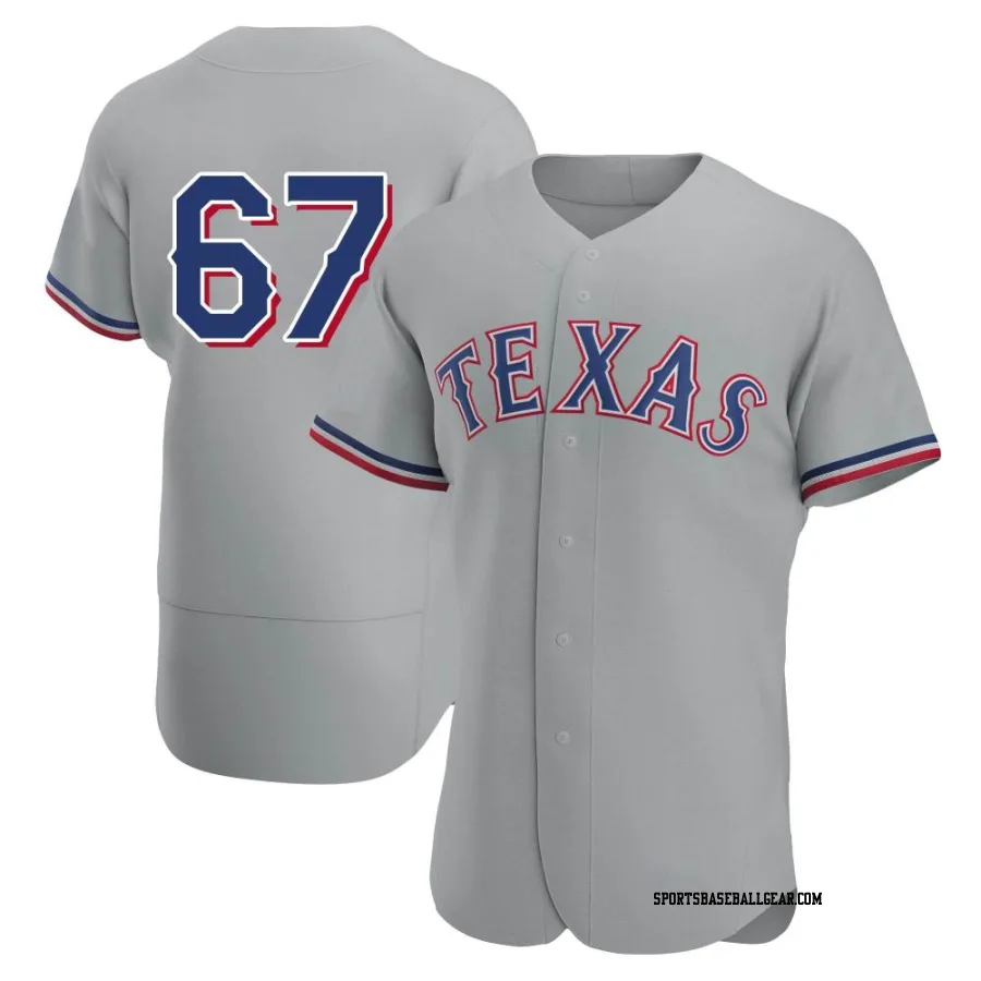 Dustin Harris Men's Texas Rangers Gray Authentic Road Jersey