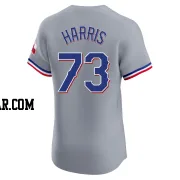 Dustin Harris Men's Texas Rangers Gray Elite Road Jersey