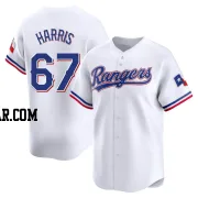 Dustin Harris Men's Texas Rangers White Limited Home Jersey