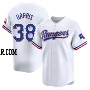 Dustin Harris Men's Texas Rangers White Limited Home Jersey