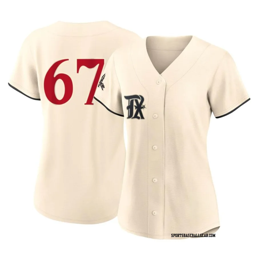 Dustin Harris Women's Texas Rangers Cream Authentic 2023 City Connect Jersey