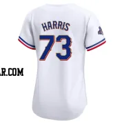 Dustin Harris Women's Texas Rangers Gold Limited White 2024 Collection Jersey