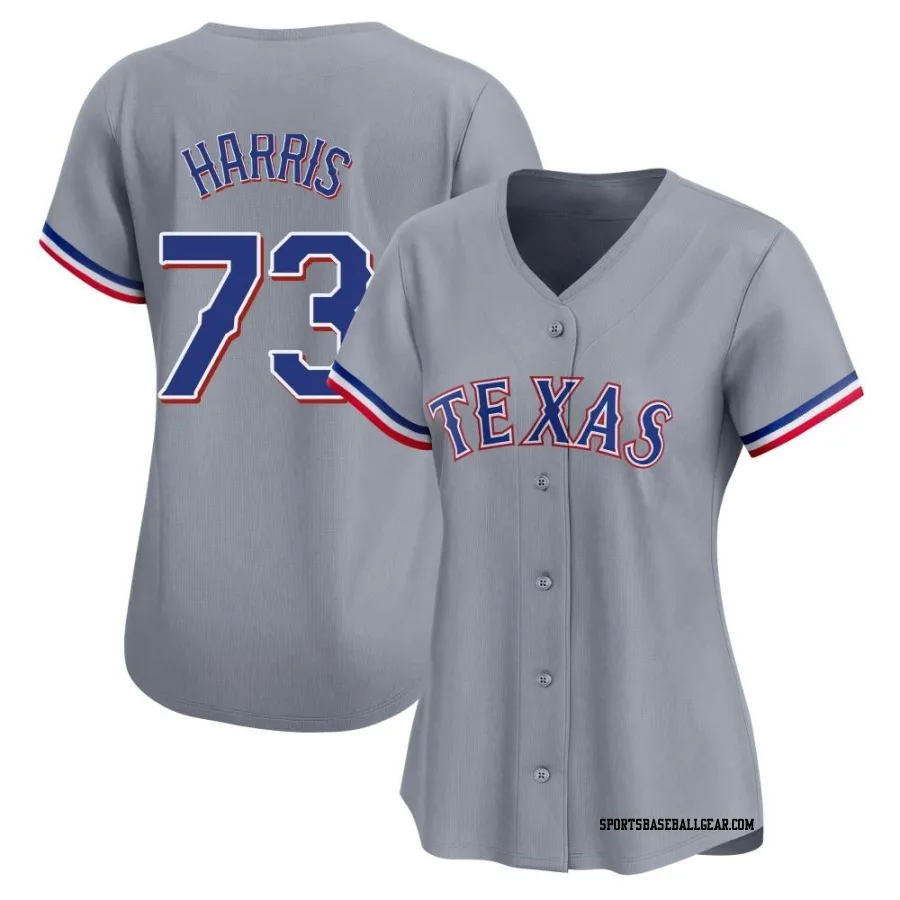 Dustin Harris Women's Texas Rangers Gray Limited Away Jersey