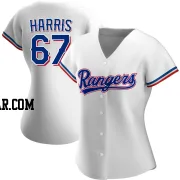 Dustin Harris Women's Texas Rangers White Authentic Home Jersey