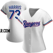 Dustin Harris Women's Texas Rangers White Authentic Home Jersey